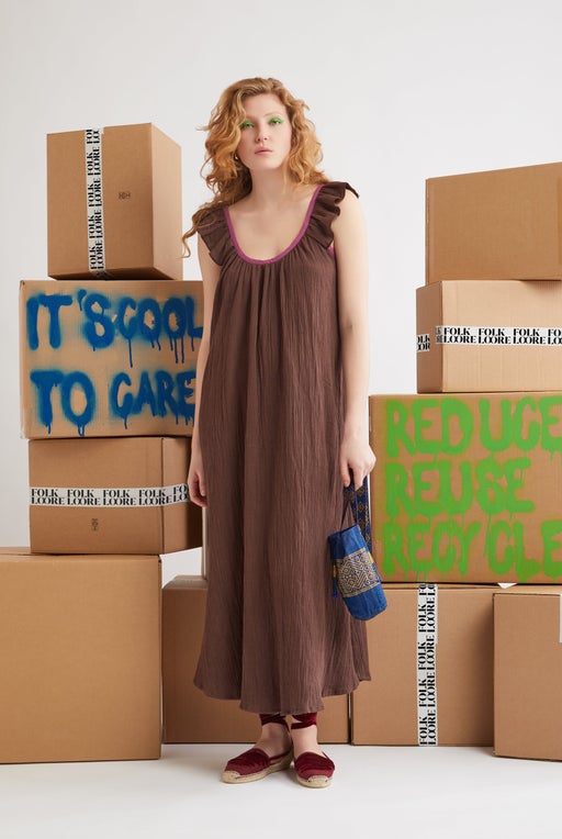 Cotton gauze dress