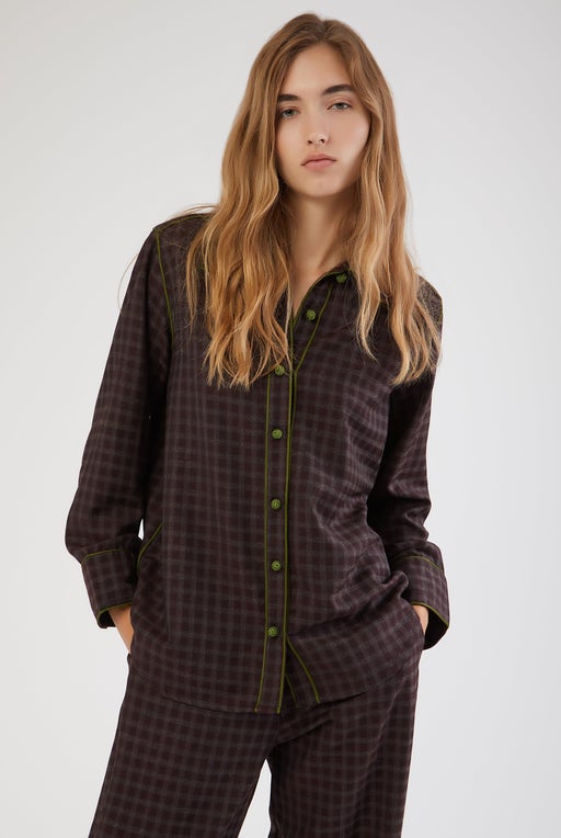 Moroccan Alma wool shirt