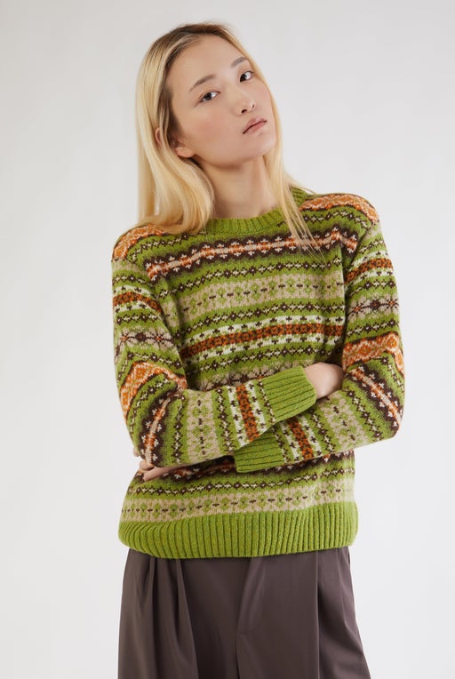 Scottish Fair Isle Fisherman Sweater