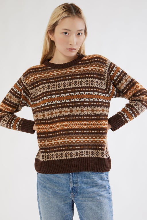 Scottish Fair Isle Fisherman Sweater
