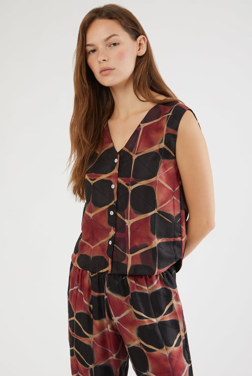 Nila jacket in Indian silk