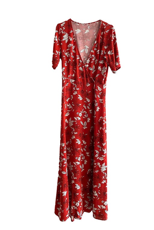Floral wrap dress