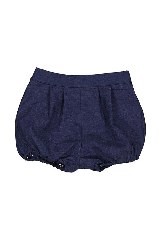 Pacôme, baby bloomers, in chambray Jean