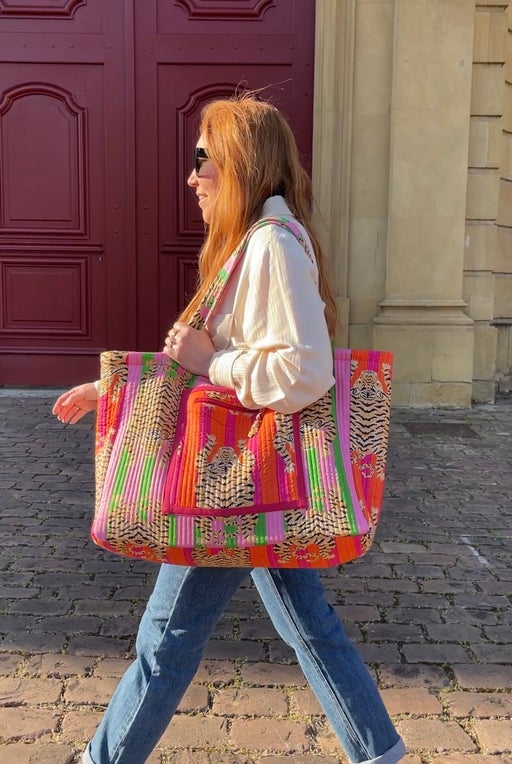 RAVI REVERSIBLE QUILTED MAXI BAG