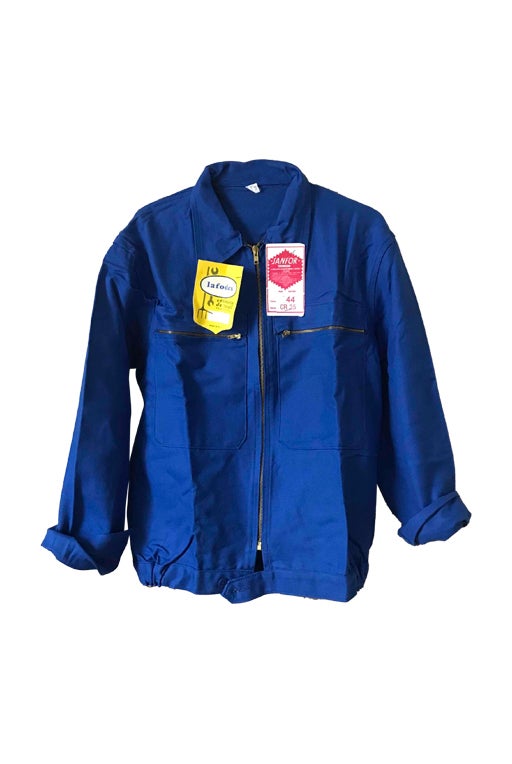 Blue work jacket