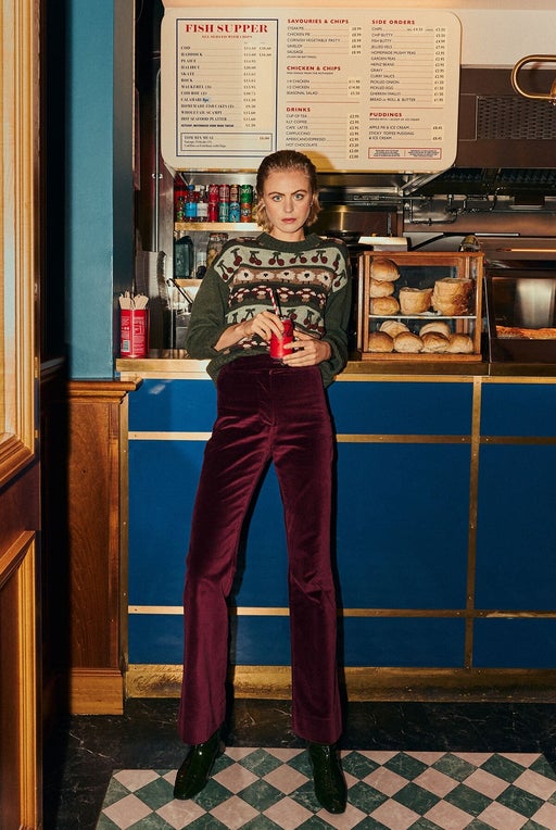 Berry Flared Pants