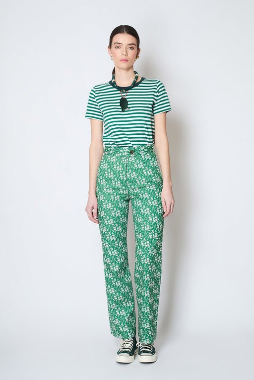 Apple Sour LIBERTY Soft flare pants
