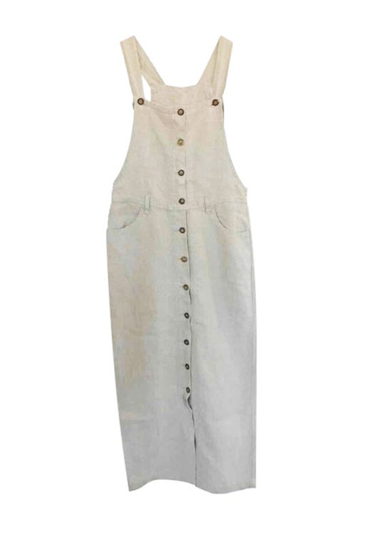 Linen button-down dress