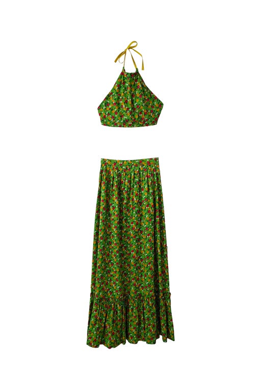 Ensemble à fleurs 70's