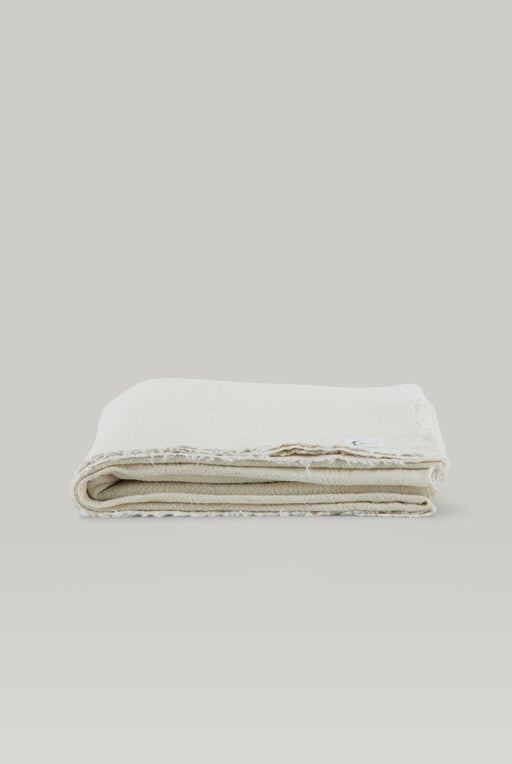 Throw, tablecloth or curtain in french law linen
