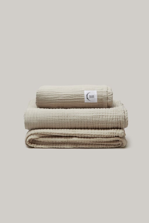 Cotton muslin bath linen