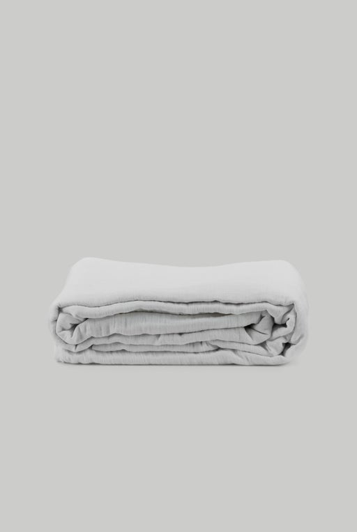 Duvet cover in cotton muslin - Blanc