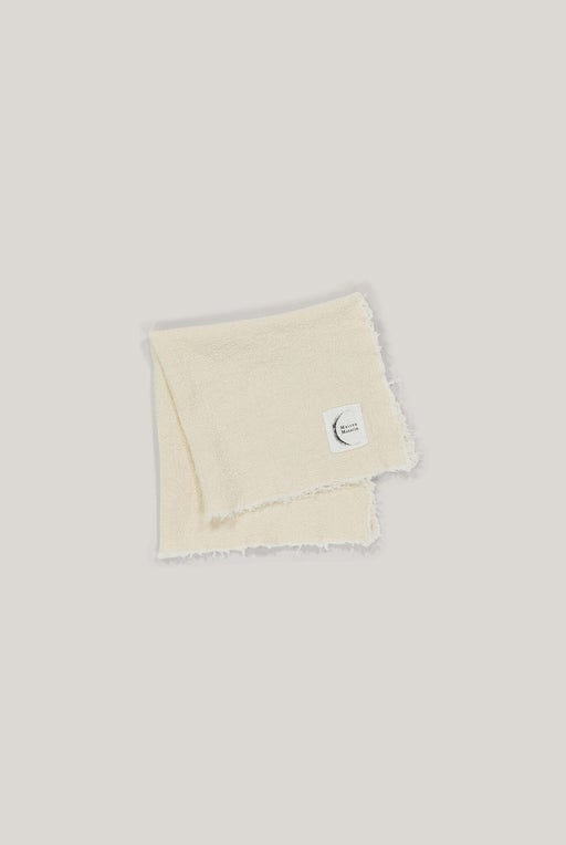Table napkin in french raw linen - Craie
