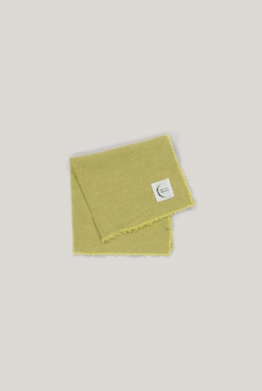 Table napkin in french raw linen - Limoncello