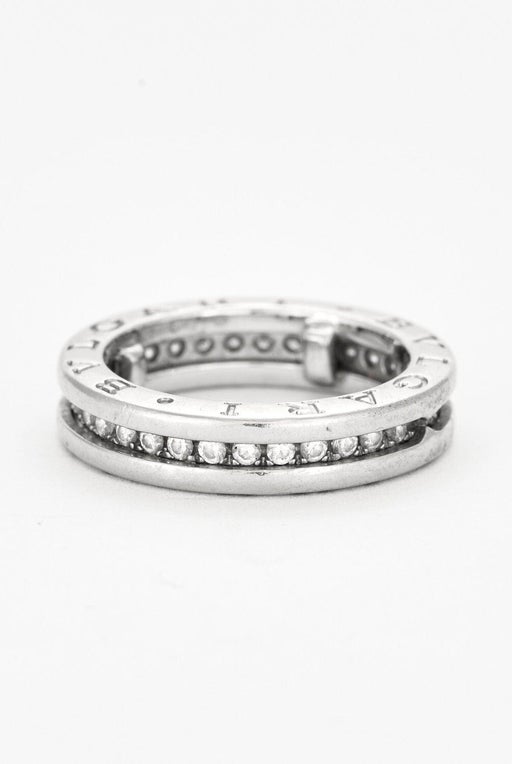 BULGARI - Bague B.ZERO 1 or gris et diamants