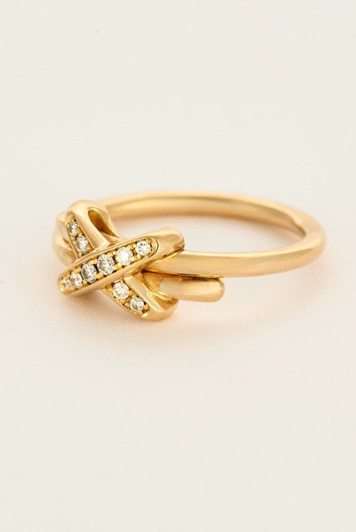 CHAUMET - Bague Jeux de Liens or jaune et diamants