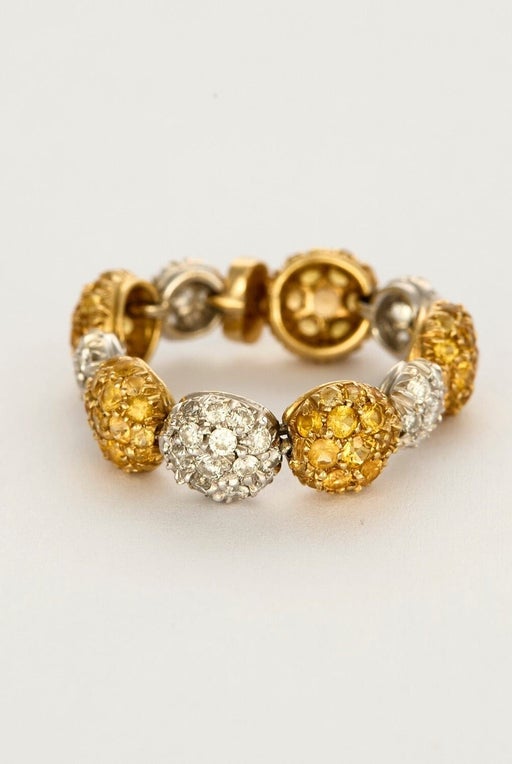 CHANTECLER - Lot de bagues diamants et saphirs