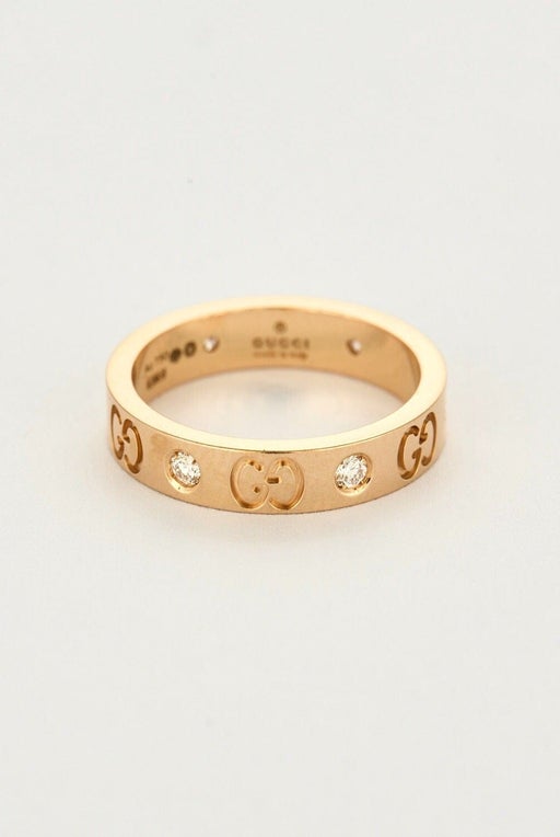 GUCCI - Icon - Bague or rose et diamants