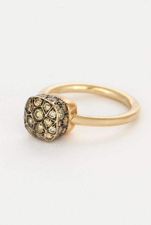 POMELLATO - Bague or jaune, or blanc et diamants