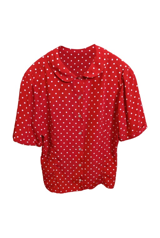 Chemise à pois