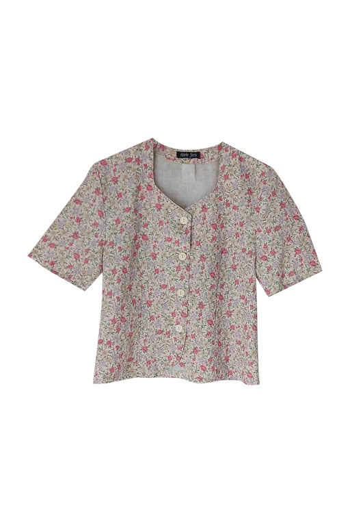 Blouse à fleurs