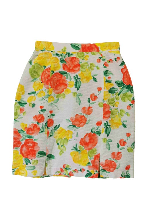 Jupe à fleurs