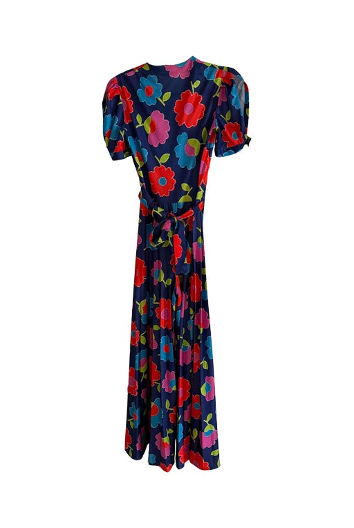 70s floral jumpsuit