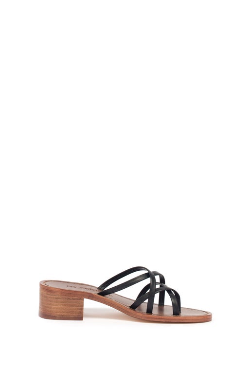 SEPPIA BLACK MULE SANDAL