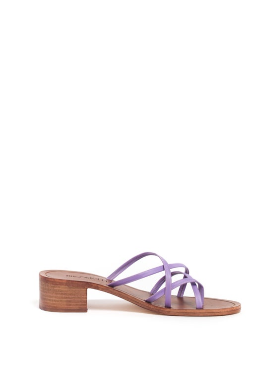 MELANZANE PURPLE MULE SANDAL