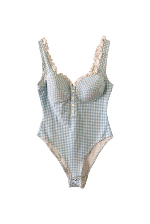 Vichy bodysuit