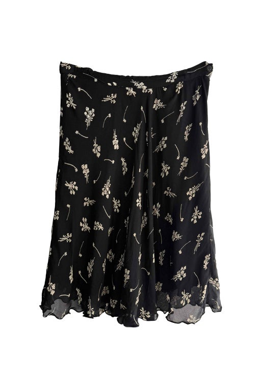 90s floral skirt