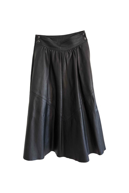 Jupe en cuir