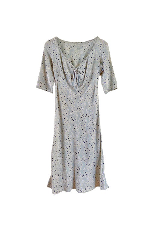 Floral silk dress