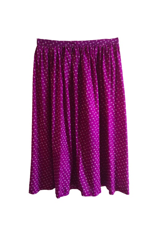 60s floral skirt