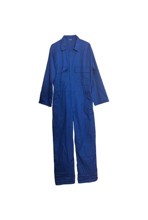 Blue work overalls