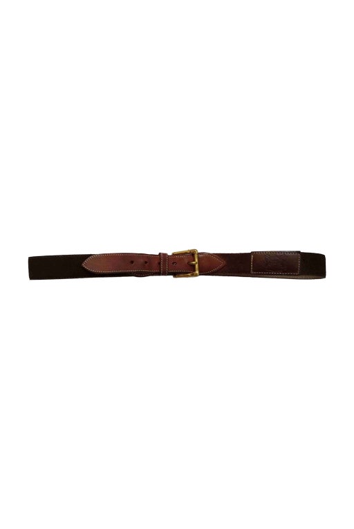 Suede belt